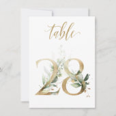 Waterverf Groene en goudvulling, tabel nummer 28 Kaart (Voorkant)