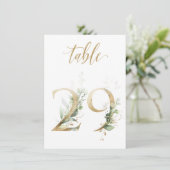 Waterverf Groene en goudvulling, Tabel nummer 29 Kaart (Staand voorkant)