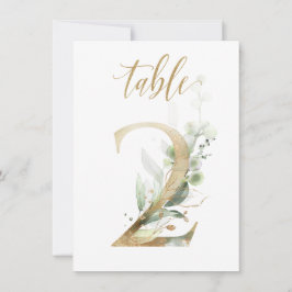 Waterverf Groene en goudvulling, Tabel nummer 2 Kaart