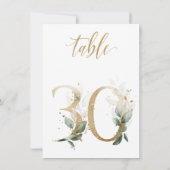 Waterverf Groene en goudvulling, Tabel nummer 30 Kaart (Achterkant)