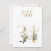 Waterverf Groene en goudvulling, tabel nummer 31 Kaart (Voorkant)