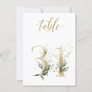 Waterverf Groene en goudvulling, tabel nummer 31 Kaart