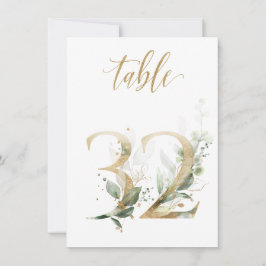 Waterverf Groene en goudvulling, tabel nummer 32 Kaart