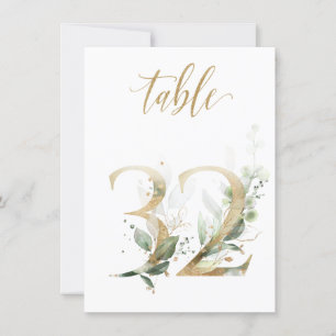 Waterverf Groene en goudvulling, tabel nummer 32 Kaart