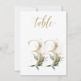 Waterverf Groene en goudvulling, tabel nummer 33 Kaart