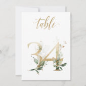 Waterverf Groene en goudvulling, Tabel nummer 34 Kaart (Achterkant)