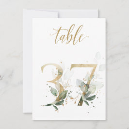 Waterverf Groene en goudvulling, tabel nummer 37 Kaart