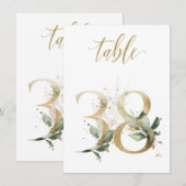 Waterverf Groene en goudvulling, tabel nummer 38 Kaart (Voorkant / Achterkant)