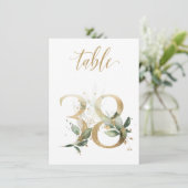 Waterverf Groene en goudvulling, tabel nummer 38 Kaart (Staand voorkant)