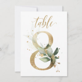 Waterverf Groene en goudvulling, Tabel nummer 8 Kaart