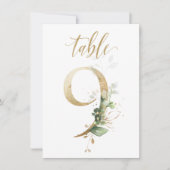 Waterverf Groene en goudvulling, Tabel nummer 9 Kaart (Voorkant)