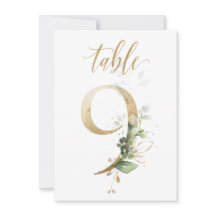 Waterverf Groene en goudvulling, Tabel nummer 9