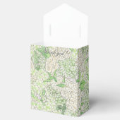 Waterverf Groene en Witte Hydrangea Crest Bedankdoosjes (Geopend)