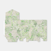 Waterverf Groene en Witte Hydrangea Crest Bedankdoosjes (Uitgevouwen)