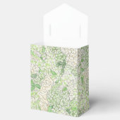 Waterverf Groene en Witte Hydrangea Crest Bedankdoosjes (Geopend)