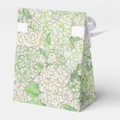 Waterverf Groene en Witte Hydrangea Crest Bedankdoosjes (Achterkant)