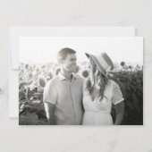 Waterverf Groene en Witte Hydrangea Crest Save The Date (Achterkant)