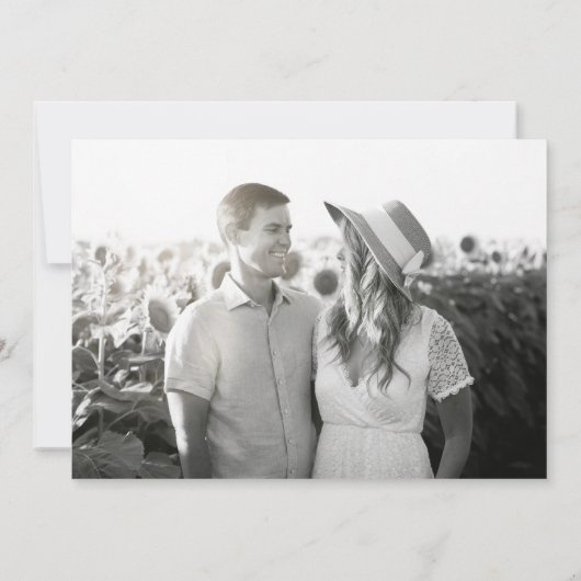 Waterverf Groene en Witte Hydrangea Crest Save The Date (Achterkant)