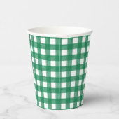 Waterverf: Groene en Witte Pset Paper Cup Papieren Bekers (Rechts)