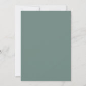 Waterverf Groene Eucalyptus Gouden Bruiloft Save The Date (Achterkant)