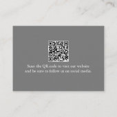 Waterverf Groene Eucalyptus QR code Visitekaartje Informatiekaartje (Achterkant)