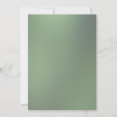 Waterverf groene eucalyptus save the date (Achterkant)