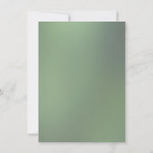 Waterverf Groene Eucalyptus Weddenschap Kaart (Achterkant)