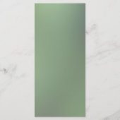 Waterverf Groene Eucalyptus Wedding Menu (Achterkant)