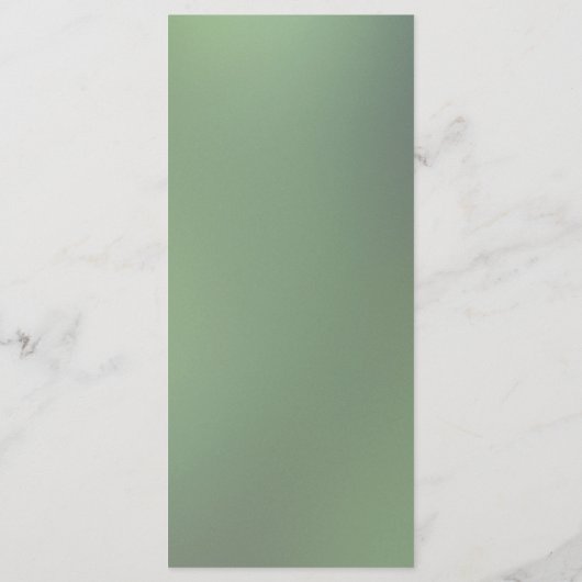 Waterverf Groene Eucalyptus Wedding Menu (Achterkant)