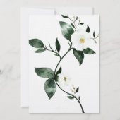 Waterverf groene Floral Kaart (Achterkant)