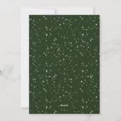 Waterverf Groene Foto Kerst Kaart (Achterkant)