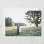 Waterverf Groene Gold Save The Date Huwelijk (Achterkant)