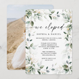 Waterverf Groene Goldvlucht Feest Kaart