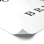 Waterverf Groene Goud Bruiloftswelkom Poster (Hoek)