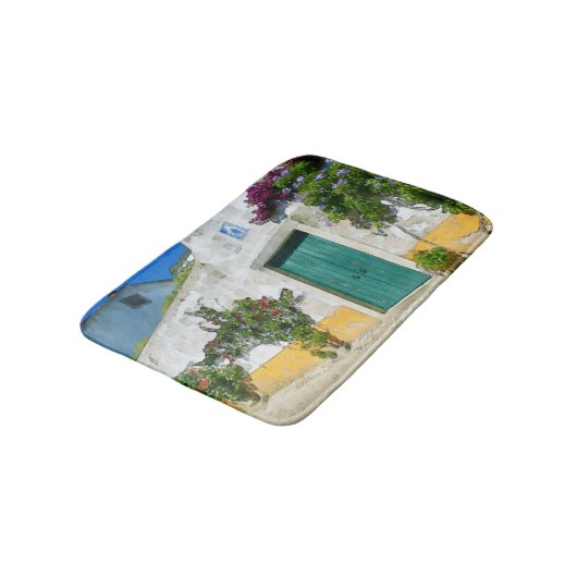 Waterverf groene houten deur badmat (Gekanteld)