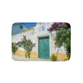 Waterverf groene houten deur badmat (Voorkant)