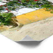 Waterverf groene houten deur poster (Hoek)