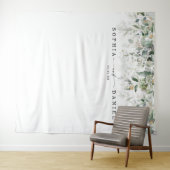 Waterverf Groene Huwelijksfotoprop Backdrop Wandkleed (In Situ (horizontaal))