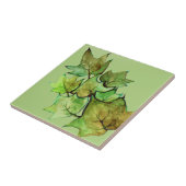 Waterverf groene Ivy Natuur Tegeltje (Zijkant)