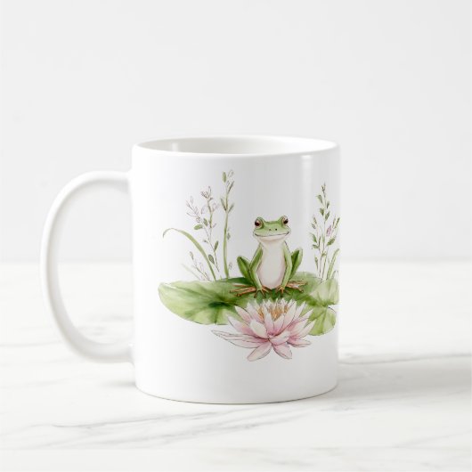 Waterverf Groene Kikker Koffiemok (Links)