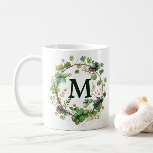Waterverf groene klaver krans St. Patrick's Day Koffiemok