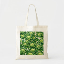 Waterverf Groene Kool Botanische Groente Tote Bag
