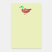 Waterverf Groene Kop Wilde Eend Post-it® Notes (Voorkant)
