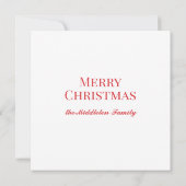 Waterverf groene krans met rode geruite strik notitiekaartje (Achterkant)