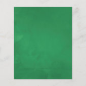 Waterverf Groene Laurier Crest Monogram Bruiloft Flyer (Achterkant)