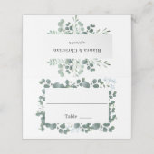 Waterverf Groene lekkernij Plaatskaartje (Buitenkant ongevouwen)