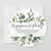 Waterverf Groene Lente Voorjaarspartij Kaart (Voorkant)