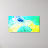 Waterverf groene moderne canvasprint muurkunst canvas afdruk (Voorkant)