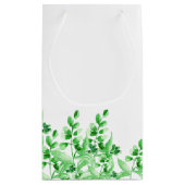 Waterverf groene olie | Welkom op onze bruiloft Klein Cadeauzakje (Achterkant)