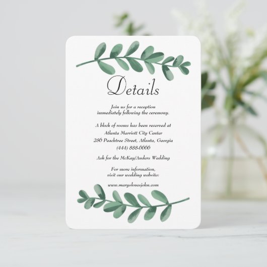 Waterverf Groene olieretegels in de buitenwereld Aankondiging (Staand voorkant)